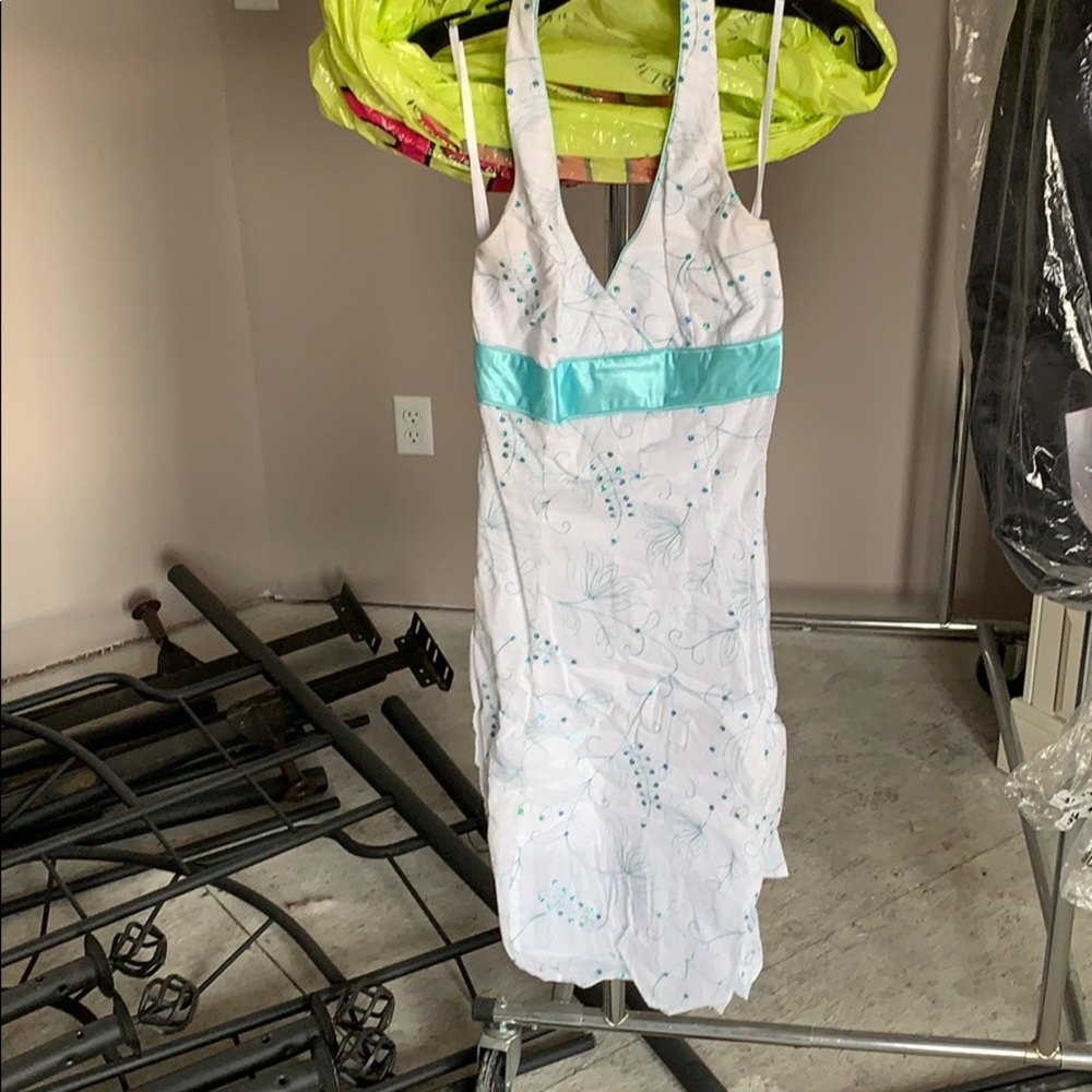 Blue and white dress..🌫